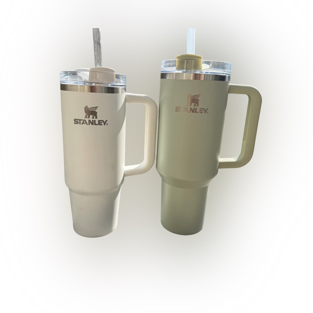 Stanley Quencher Tumbler Bundle 40oz + 30oz Neutral Cream Sage Set